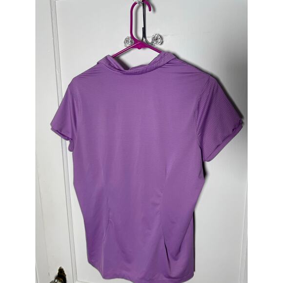 Nike Golf Tour Performance Purple Short Sleeve Athletic Polo Shirt Women's Large - Picture 2 of 7